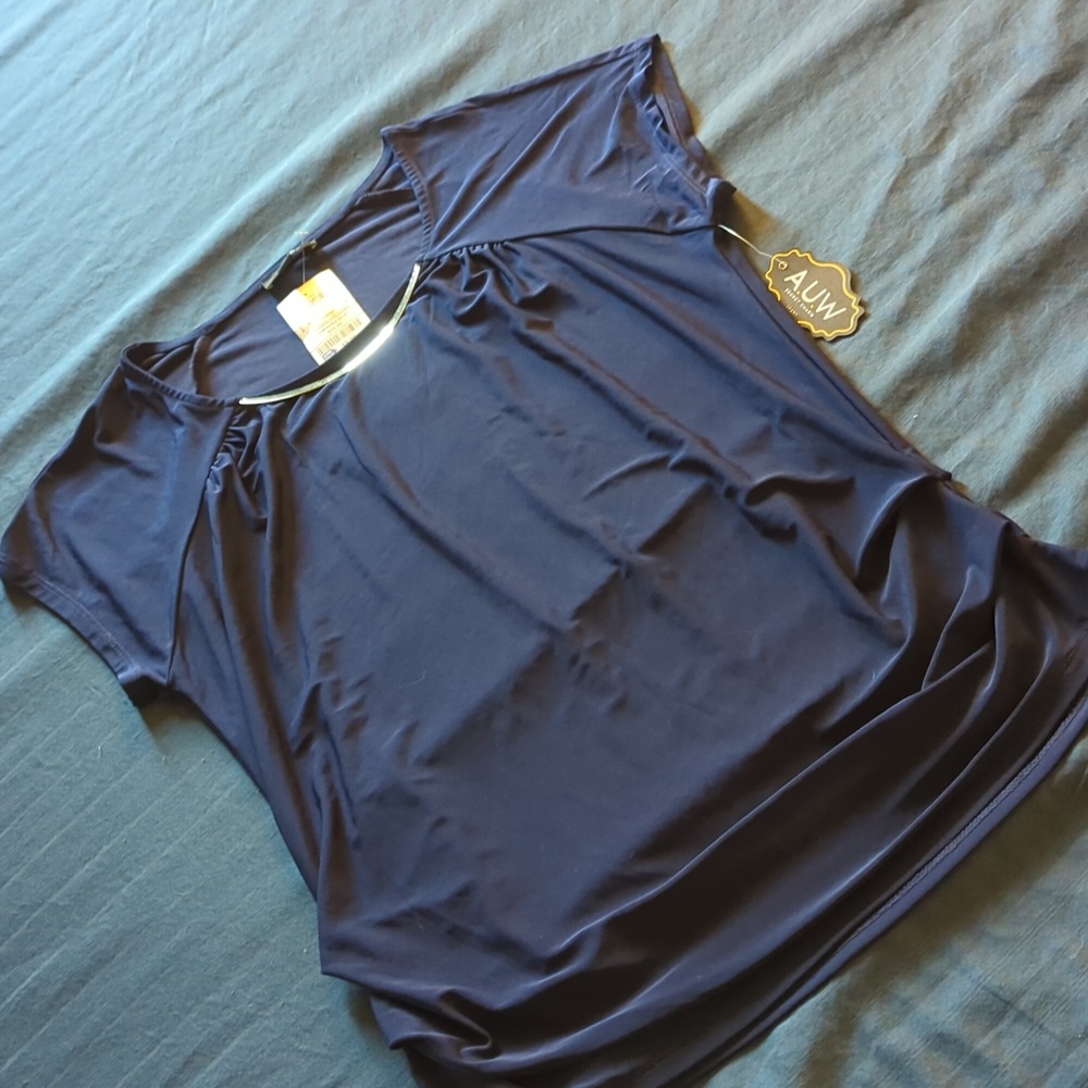 Royal blue blouse, AUW, S